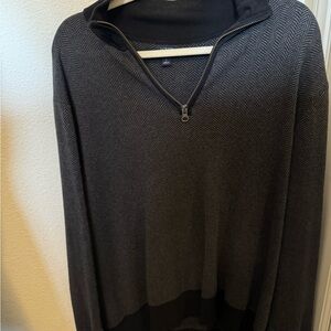J. Crew Charcoal Zip-Up Sweater